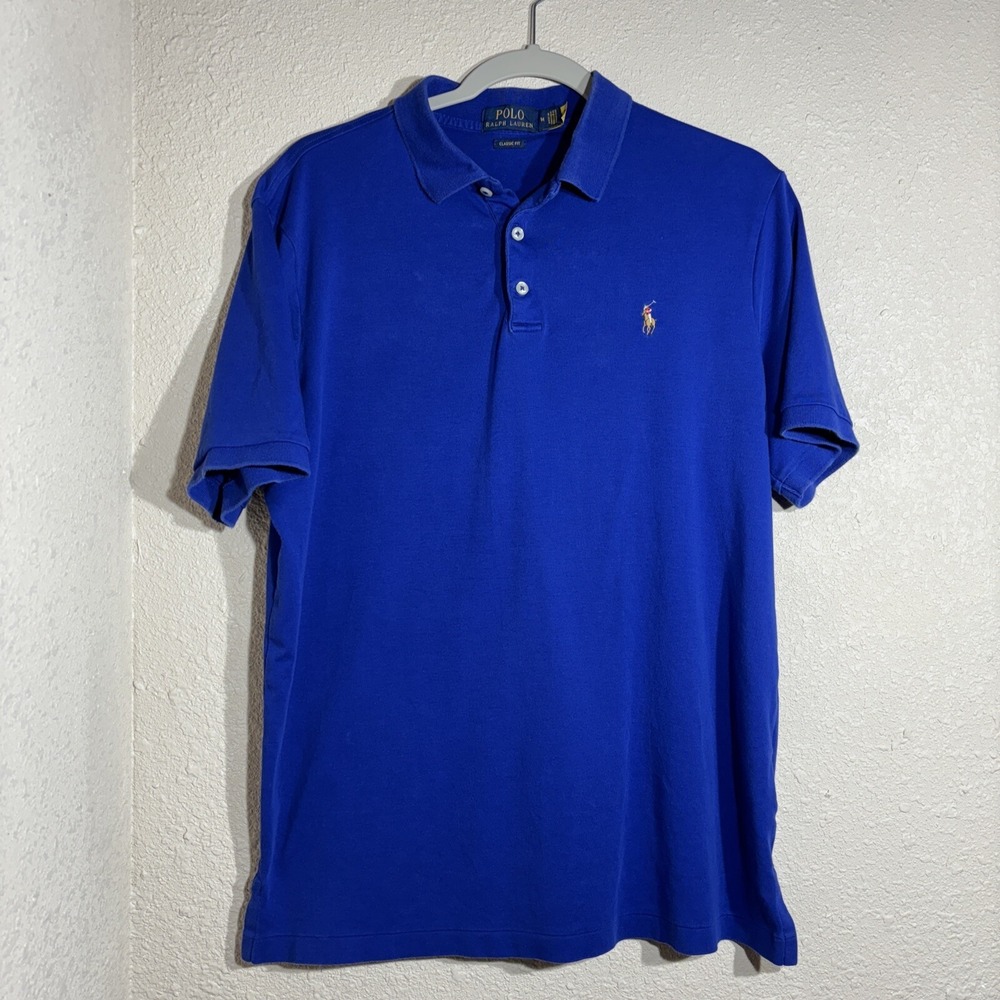Men's Polo By Ralph Lauren  Short Sleeve Size Medium Blue  Shirt